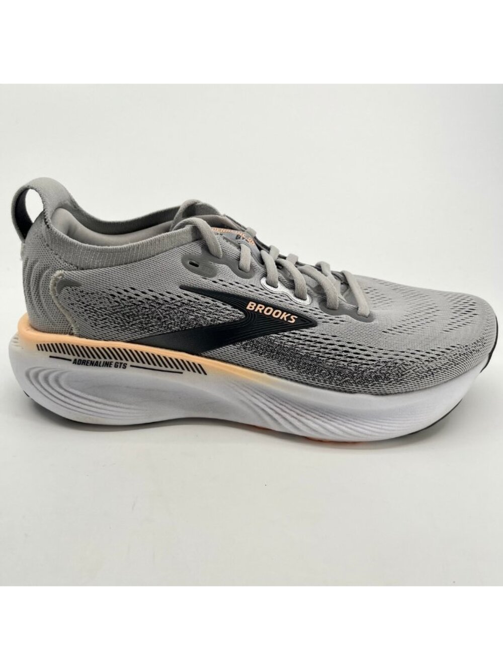 Brooks Adrenaline GTS 25 Womens Size 9D Gray Athletic Running Shoes Sneakers